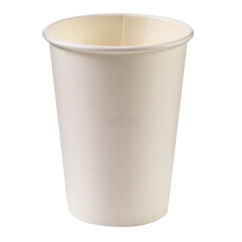 כוס נייר 12OZ לבן 1000 יח'