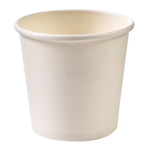 כוס נייר 4OZ לבן 1000 יח'