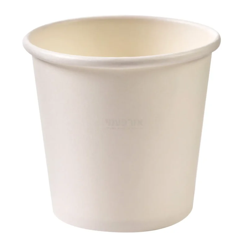 כוס נייר 4OZ לבן 1000 יח'