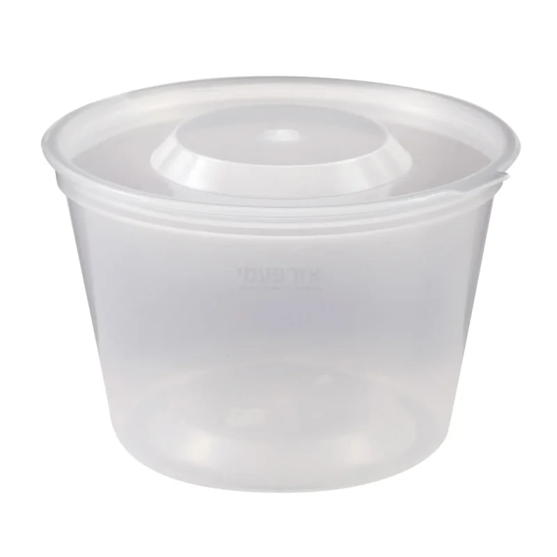 גביע פלסטיק לרוטב 4OZ +מכסה צמוד 500 יח'