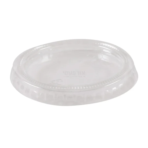מכסה שקוף לגביע פלסטיק לרוטב 1.5OZ א.2500 יח'