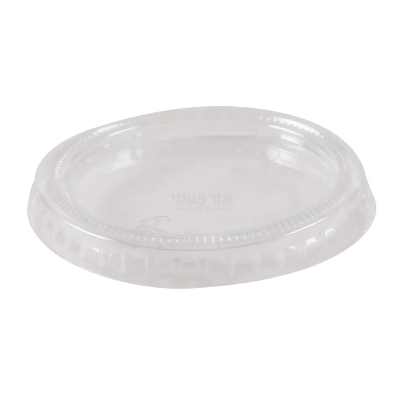 מכסה שקוף לגביע פלסטיק לרוטב 1.5OZ א.2500 יח'