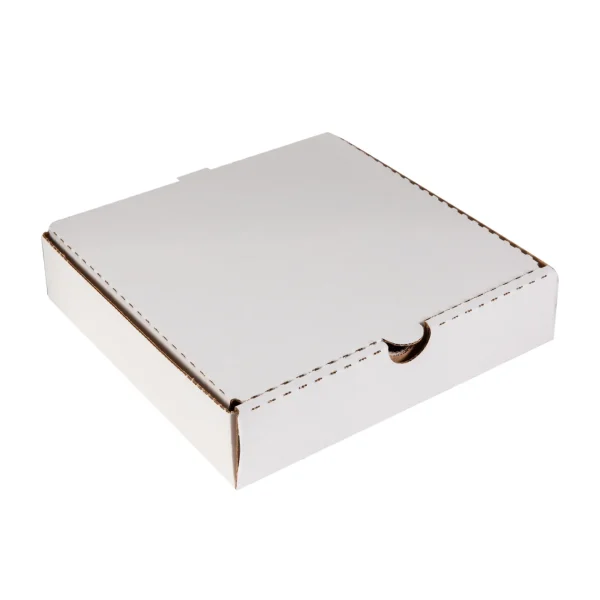 קרטון פיצה 22 לבן 100 יח'