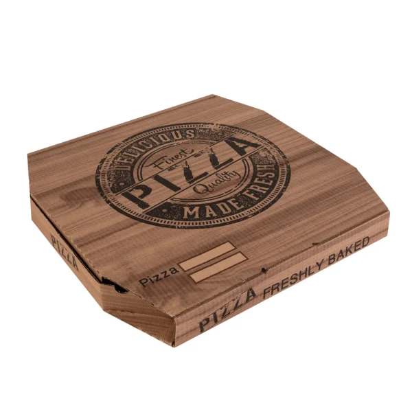 קרטון פיצה משושה 45 חום 50 יח'