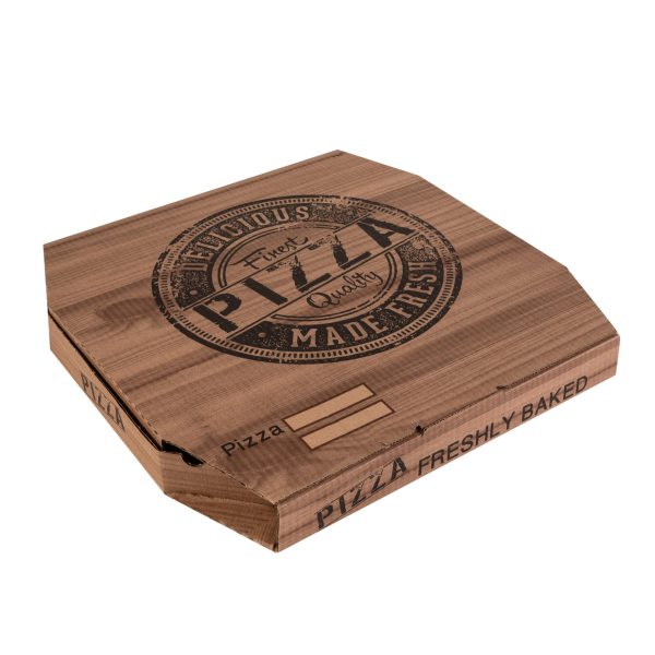 קרטון פיצה משושה 36 חום 50 יח'