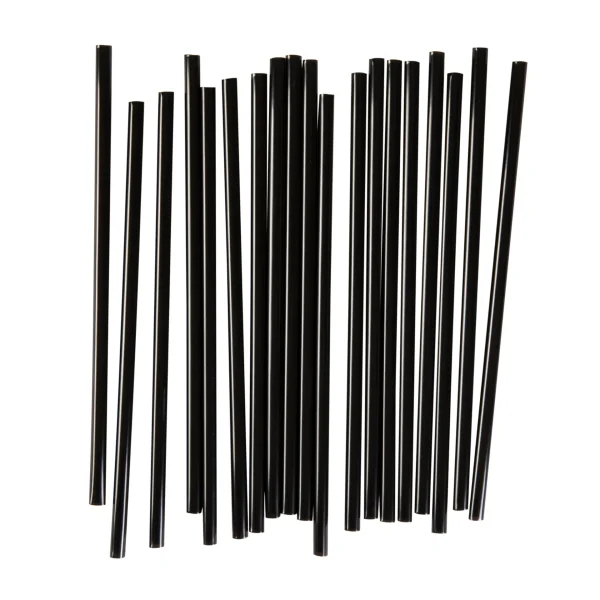 קש שחור לא מתקפל 8 מ"מ 400 יח'