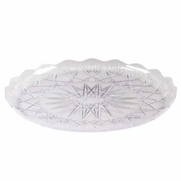 מגש קריסטל עגול קוטר 29 א.50