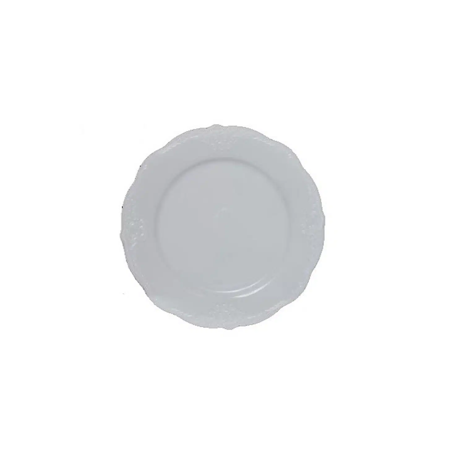 צלחת לייט וינטג' 7" לבנה א.10 יח'